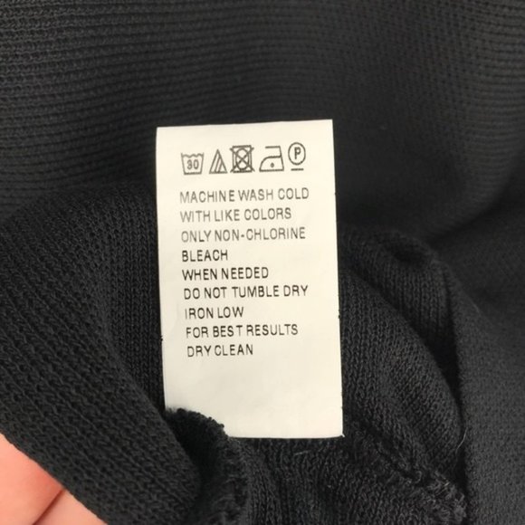 mo : vint Black Shirt Dress with Detail at Hem - Picture 6 of 6